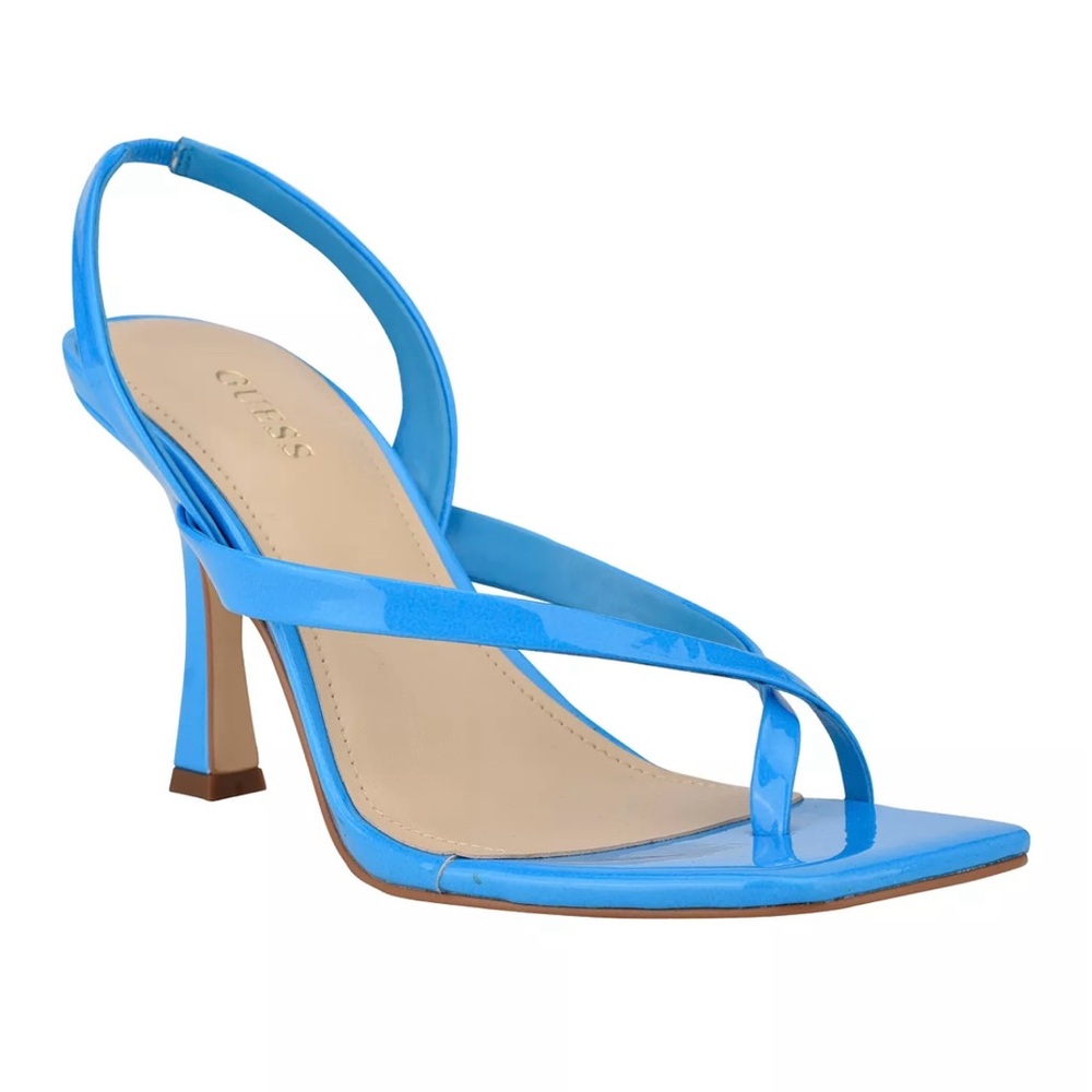 GUESS patented leather sling back sandal